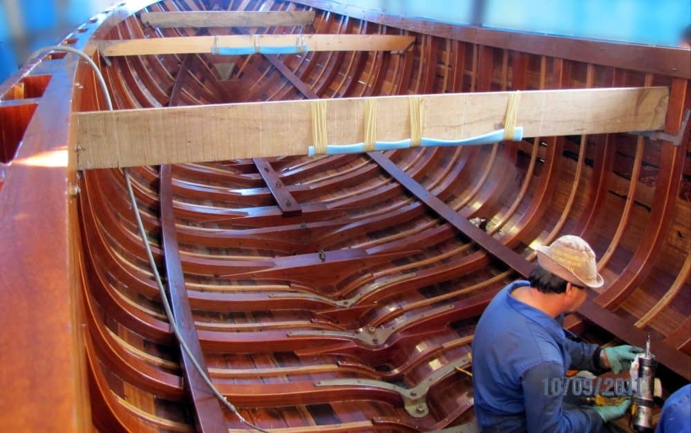Restoration of a wooden motorsailer