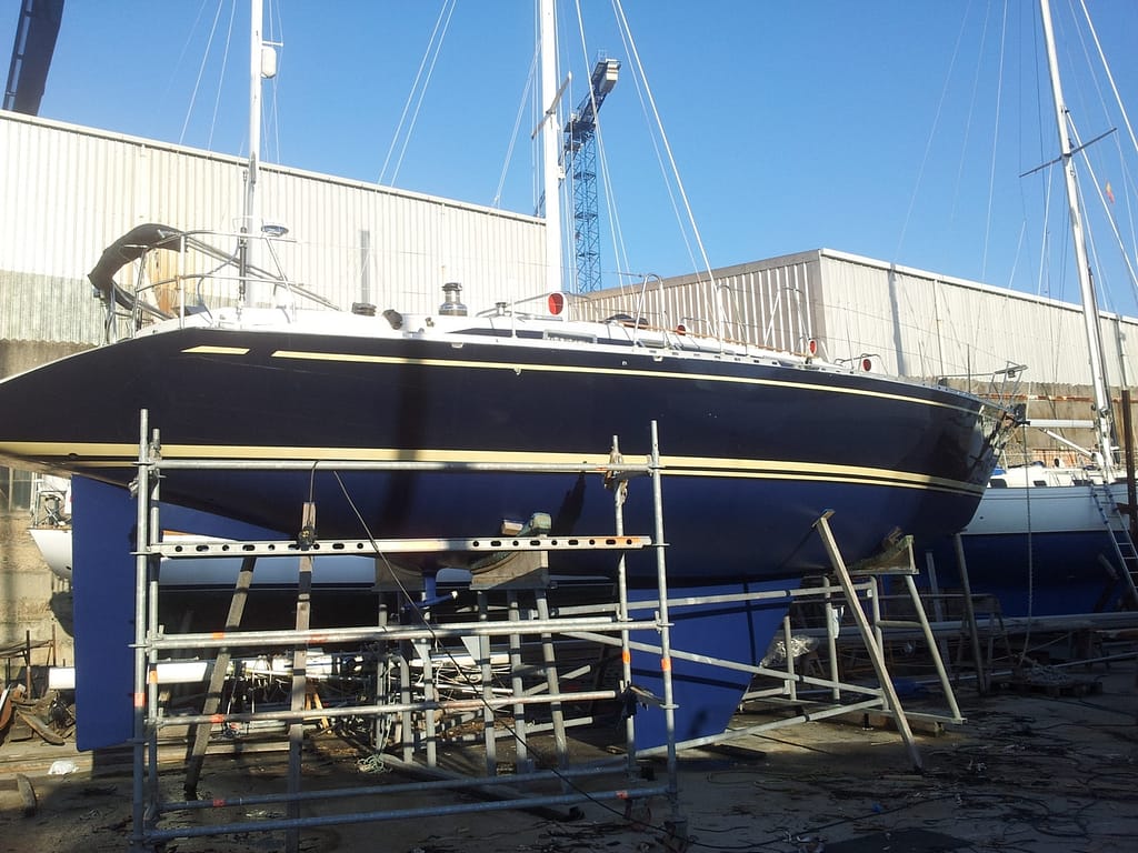 Completed refit of a Wauzquiez 45 in the Boatyard