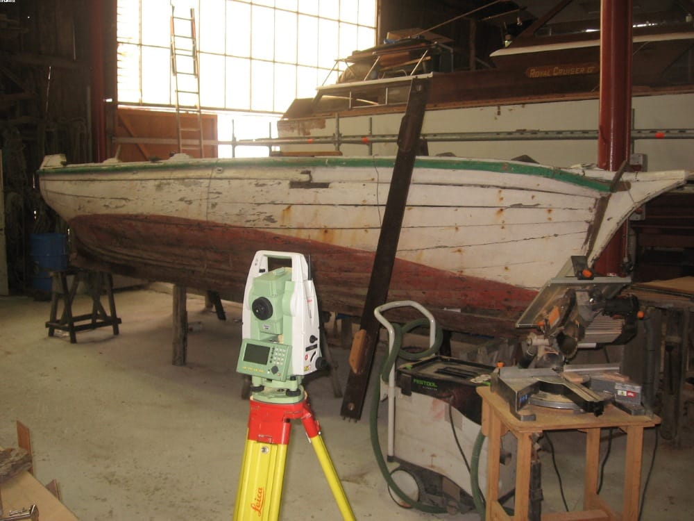Lines taking to preserve historic samll boat