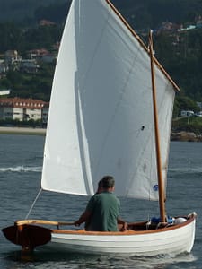 Santa Marta 13 sailing in Bayona