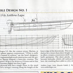 Reconocimiento del Lagos 5.5 en la revista Americana WoodenBoat