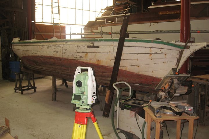 Lines taking to preserve historic samll boat